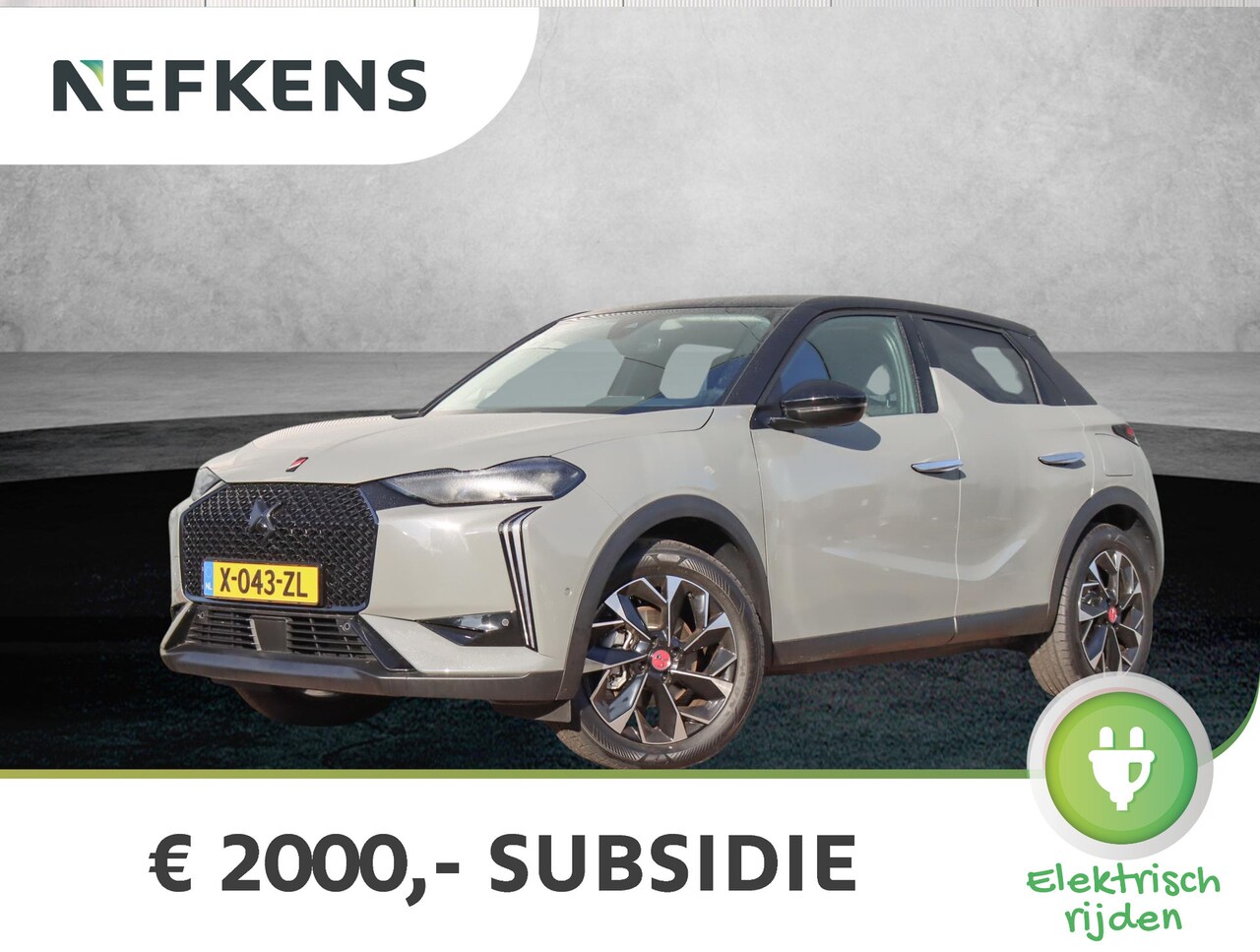 DS 3 - E-Tense Esprit De Voyage 54 kWh E-Tense Esprit De Voyage 54 kWh (Direct rijden/TwoTone/Camera/Keyless/LED/Warmtepomp) - AutoWereld.nl