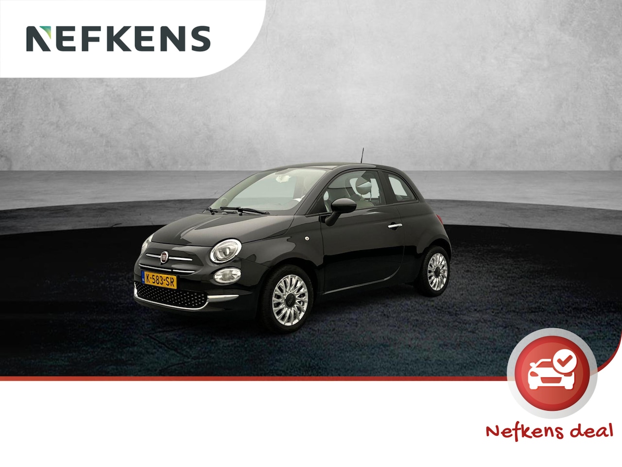 Fiat 500 - Hybrid Lounge 69 pk | Navigatie via Apple Carplay/Android Auto | Airco | Cruise Control | - AutoWereld.nl