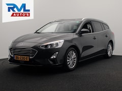 Ford Focus Wagon - 1.0 EcoBoost Titanium Business Carplay Navigatie Climate-control Cruise * Origineel Nederl