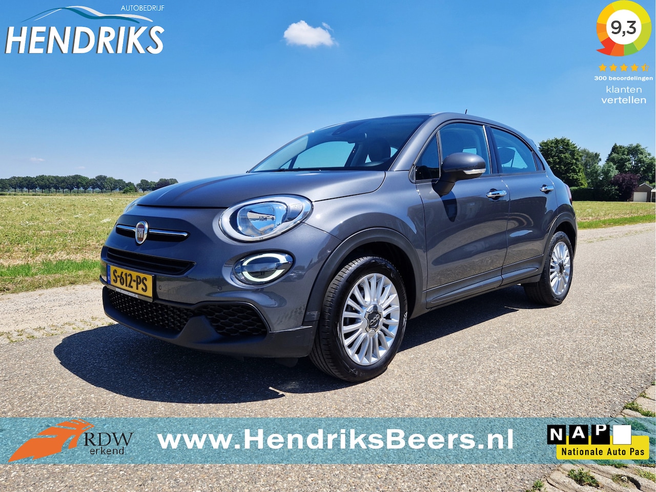 Fiat 500 X - 1.0 GSE Lounge - 120 Pk - Euro 6 - Navi - Climate Control - AutoWereld.nl