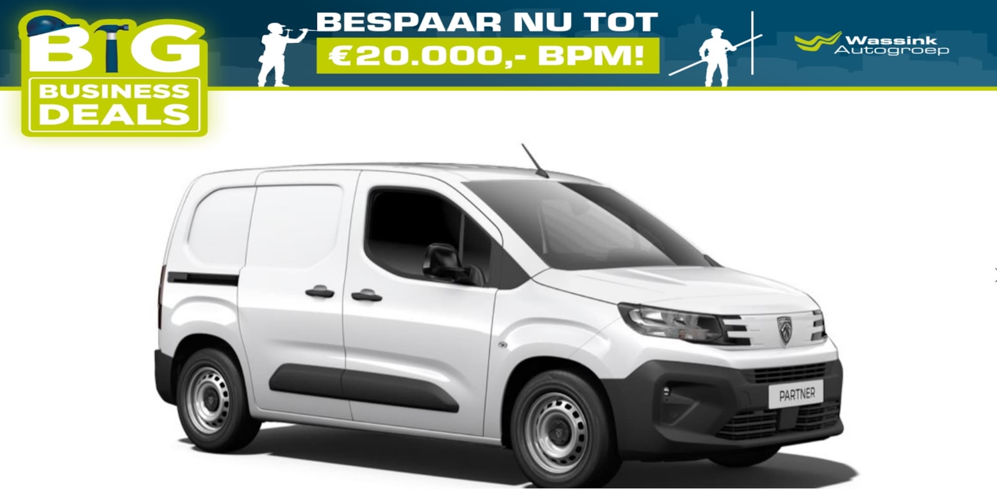 Peugeot Partner - 1.5 BlueHDi 100pk I Navi by App I Winterpack I Laadvloer en wand bekleding I Camera - AutoWereld.nl