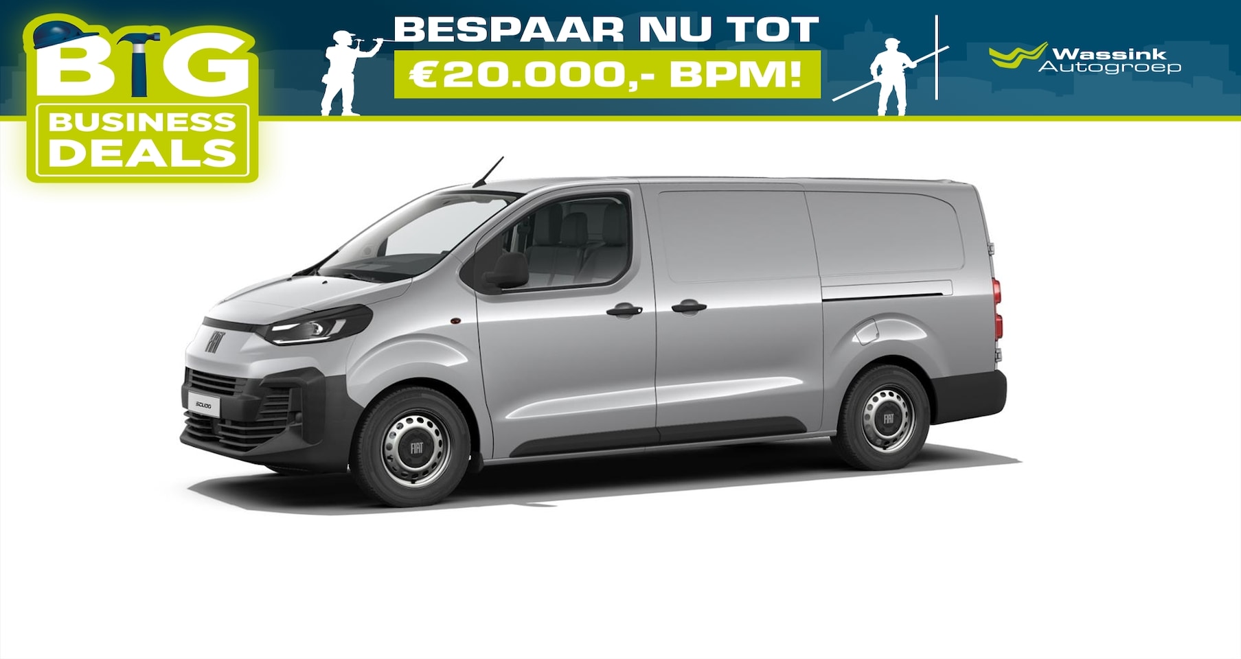 Fiat Scudo - GB 2.0 Diesel 180pk L3 Automaat | Trekhaak | Navigatie | Betimmering | - AutoWereld.nl