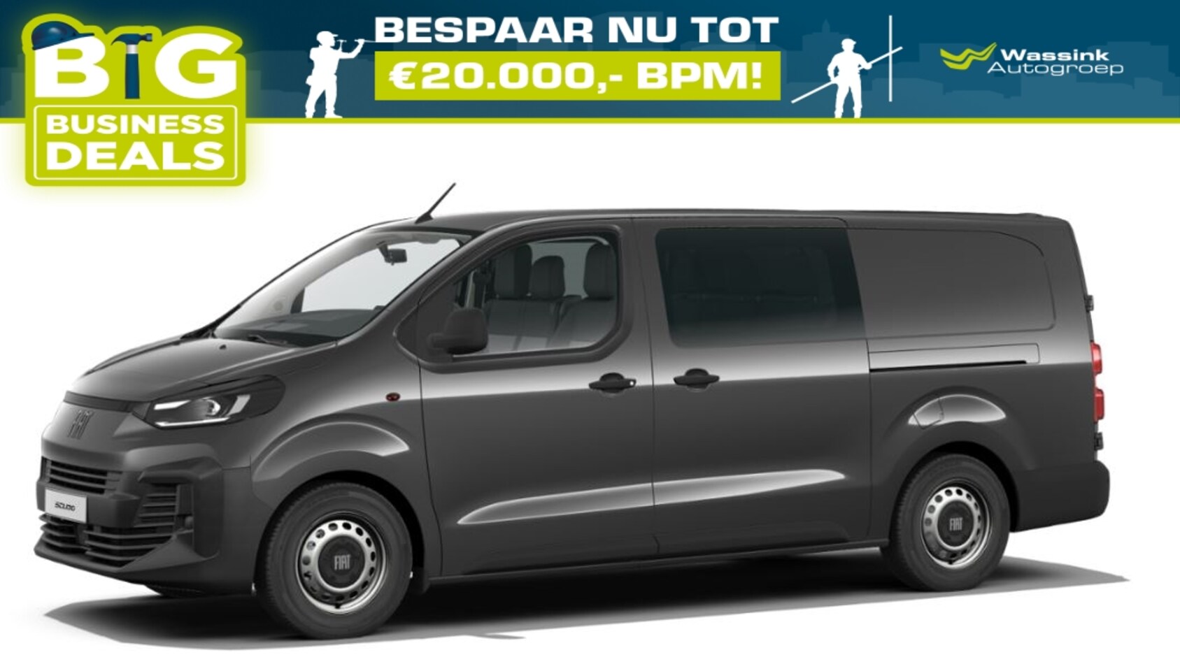 Fiat Scudo - GB 2.0 Diesel 180pk L3 Automaat | Trekhaak | Navigatie | Betimmering | - AutoWereld.nl