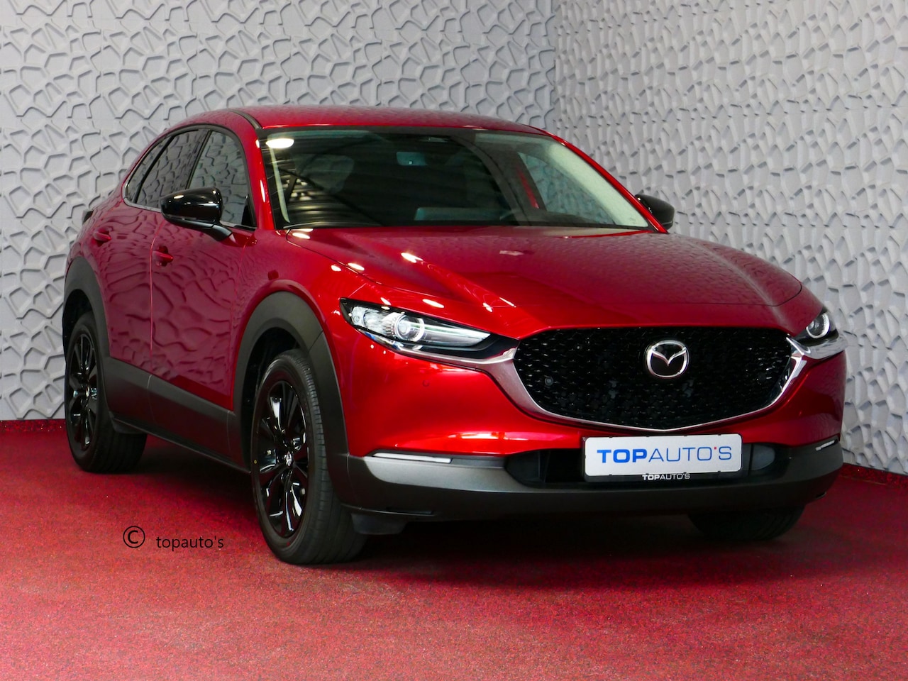 Mazda CX-30 - 2.0 E-SkyActiv-G 150 M HYBRID HOMURA STOELVERW CAMERA ELEK.KLEP BLINDSPOT HEADUP 04/2024 - AutoWereld.nl