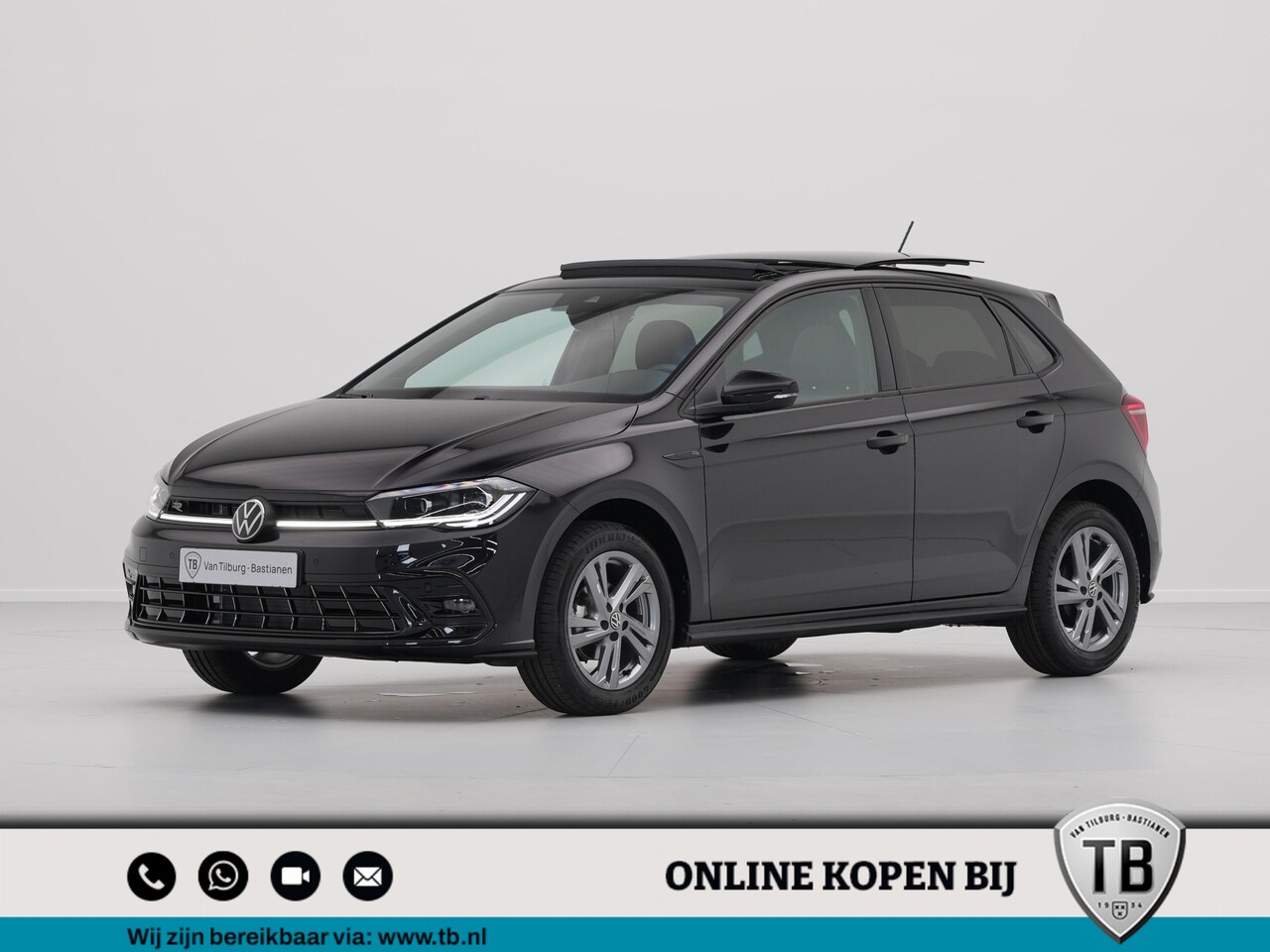 Volkswagen Polo - 1.0 TSI 95 7DSG R-Line | 'App-Connect' draadloze smartphone integratie | Achterlichten LED - AutoWereld.nl