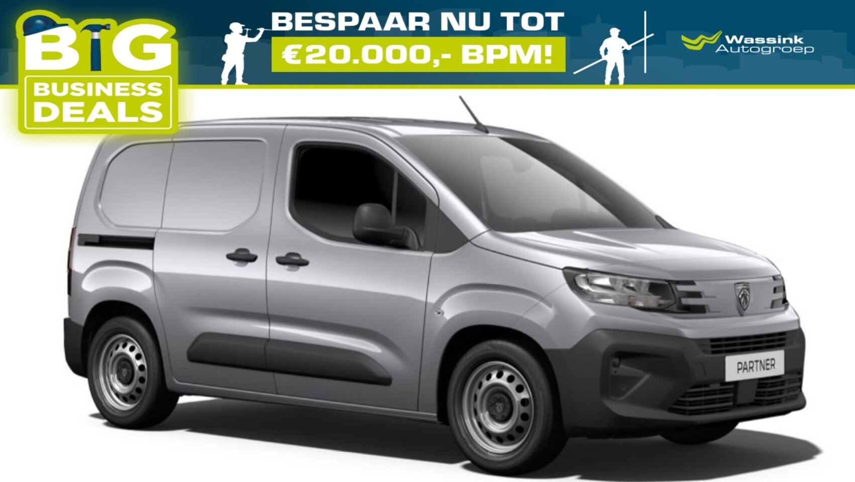 Peugeot Partner - 1.5 BlueHDi 100pk S&S L1 | Climate Control | Achteruitrijcamera | Bluetooth - AutoWereld.nl