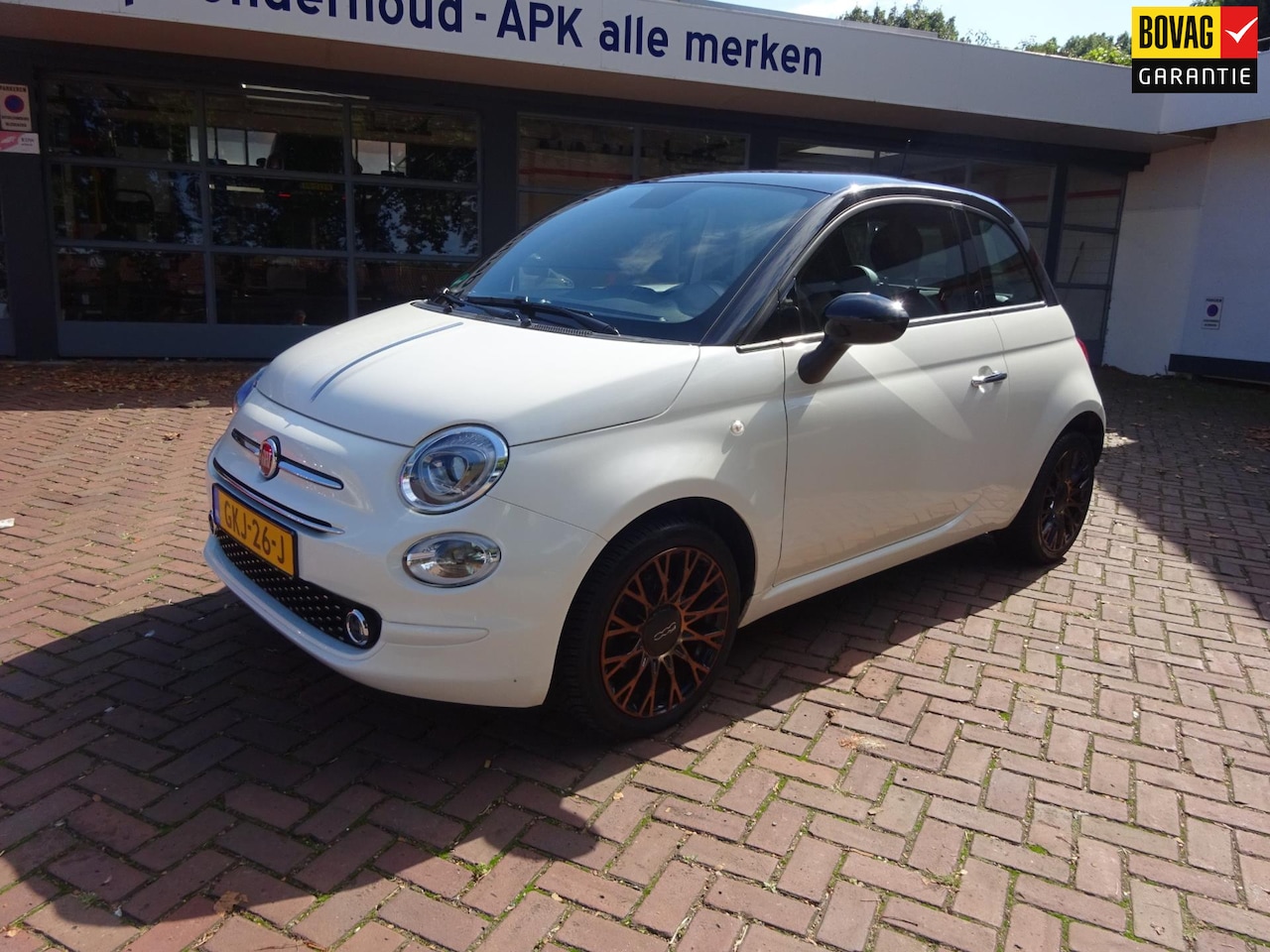 Fiat 500 - 1.2 120th Anniversary Pearl White Metallic/ Navi./Apple Car Play/Android/16 "Bronze lmv/Pa - AutoWereld.nl