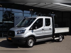 Ford Transit - 350 2.0TDCI DUBBEL-CAB 7-PERS ALU-LAADBAK TREKHAAK BTW-AUTO LAGE-KMSTAND *35036KM