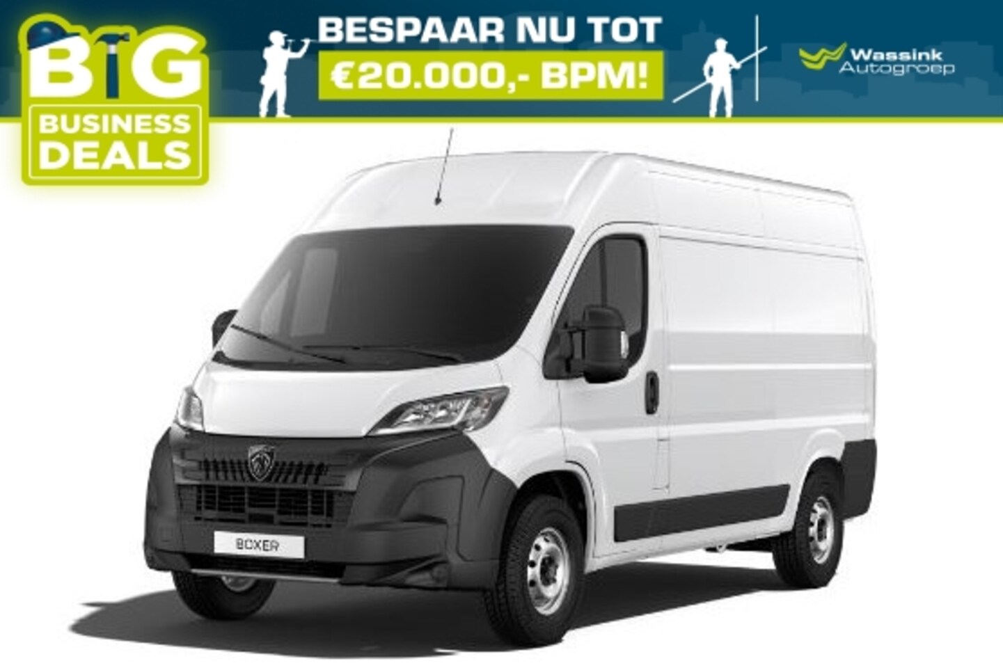 Peugeot Boxer - 2.2 HDi 140PK L2H2 3,5T Automaat I Pack Style 2 |Trekhaak I Pack Techno Plus I Verzwaarde - AutoWereld.nl