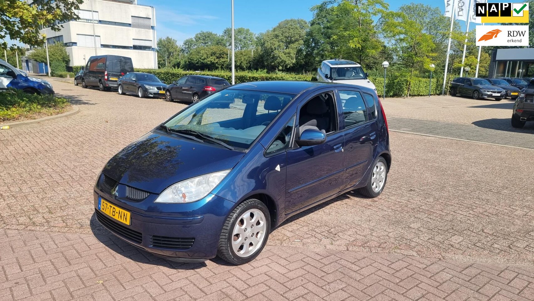 Mitsubishi Colt - 1.3 Invite,bj.2006,kleur:blauw,5 deurs,airco,APK 05/2025 en NAP met 287062 km.afneembare t - AutoWereld.nl