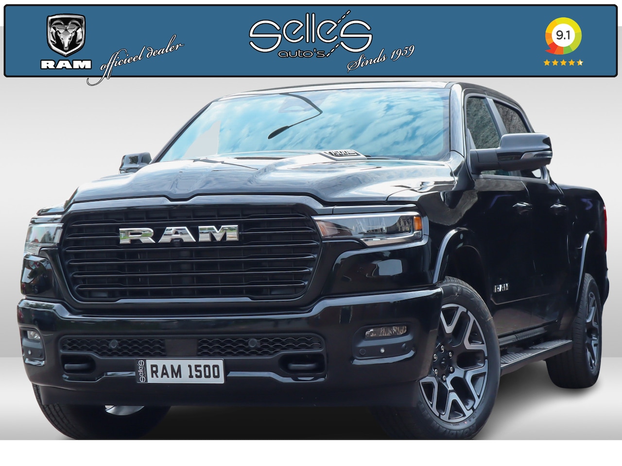 Dodge Ram 1500 - 2025 3.0L HURRICANE LARAMIE SPORT | OP VOORRAAD | NIEUW - AutoWereld.nl