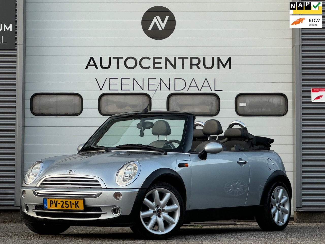 MINI Cabrio - 1.6 Cooper Pepper APK 06-2025 LEDER/17 INCH - AutoWereld.nl