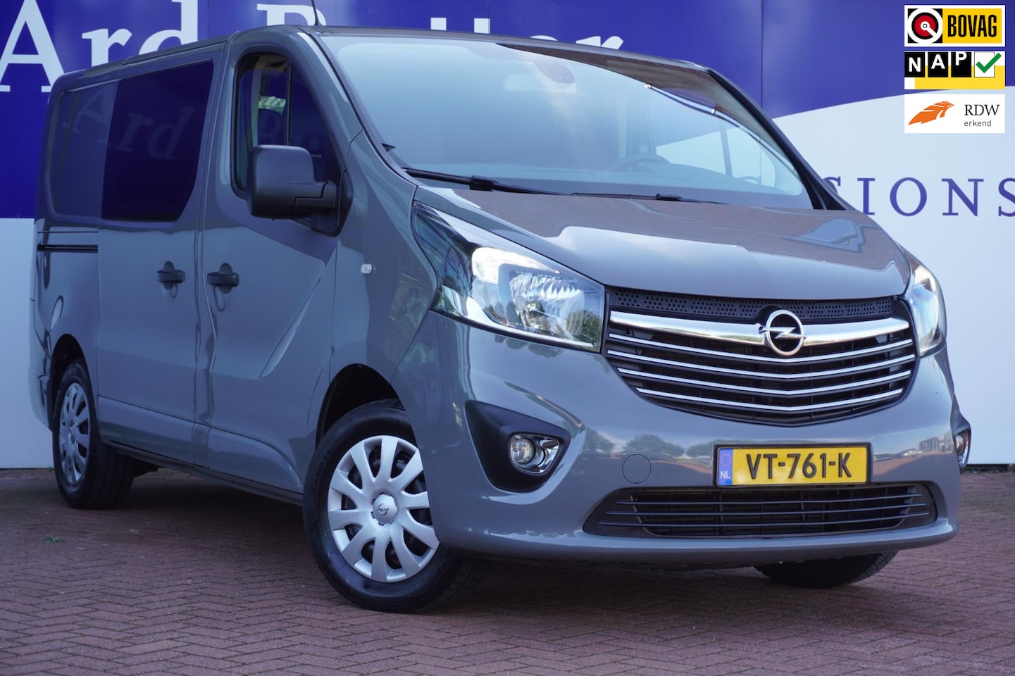 Opel Vivaro - 1.6 CDTI L1H1 DC Edition+Navigatie+Volleder+ 3 sits +Camera+Airco =Nardo-Grey = EX BTW !! - AutoWereld.nl