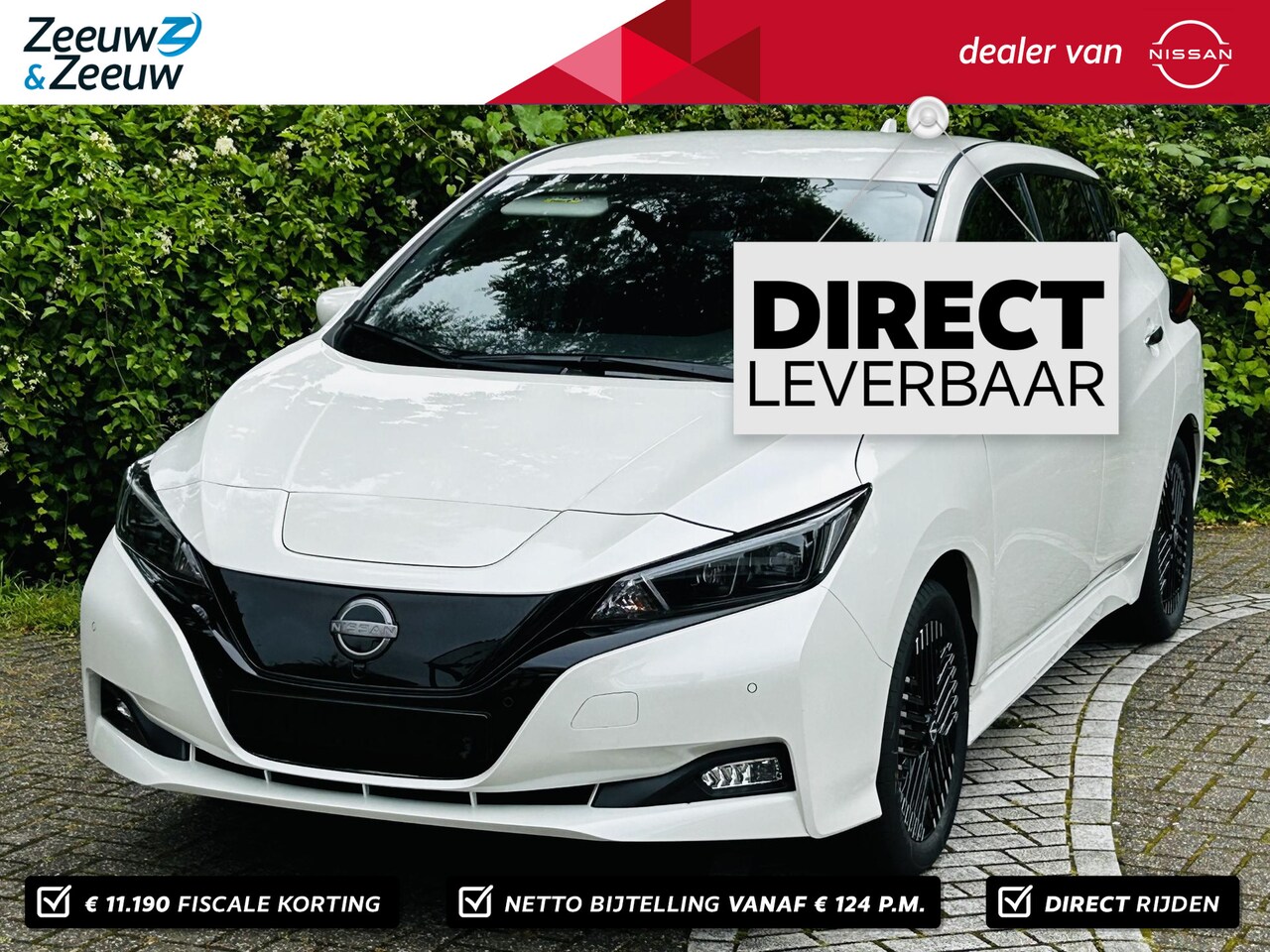 Nissan LEAF - N-Connecta 39 kWh + LED Pack NU FISCAAL ZEER AANTREKKELIJK . VANAF 24.810,-   OP = OP  | € - AutoWereld.nl