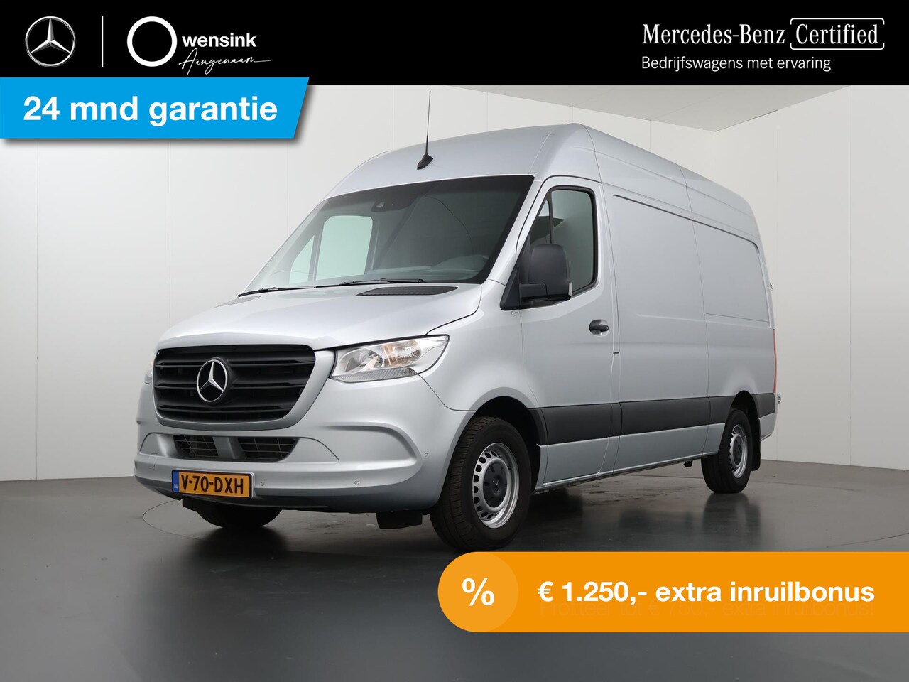 Mercedes-Benz Sprinter - 317 CDI L2 H2 | Aut. Navigatie | Airco | Bluetooth | Cruise controle | 3500kg AHW voorbere - AutoWereld.nl