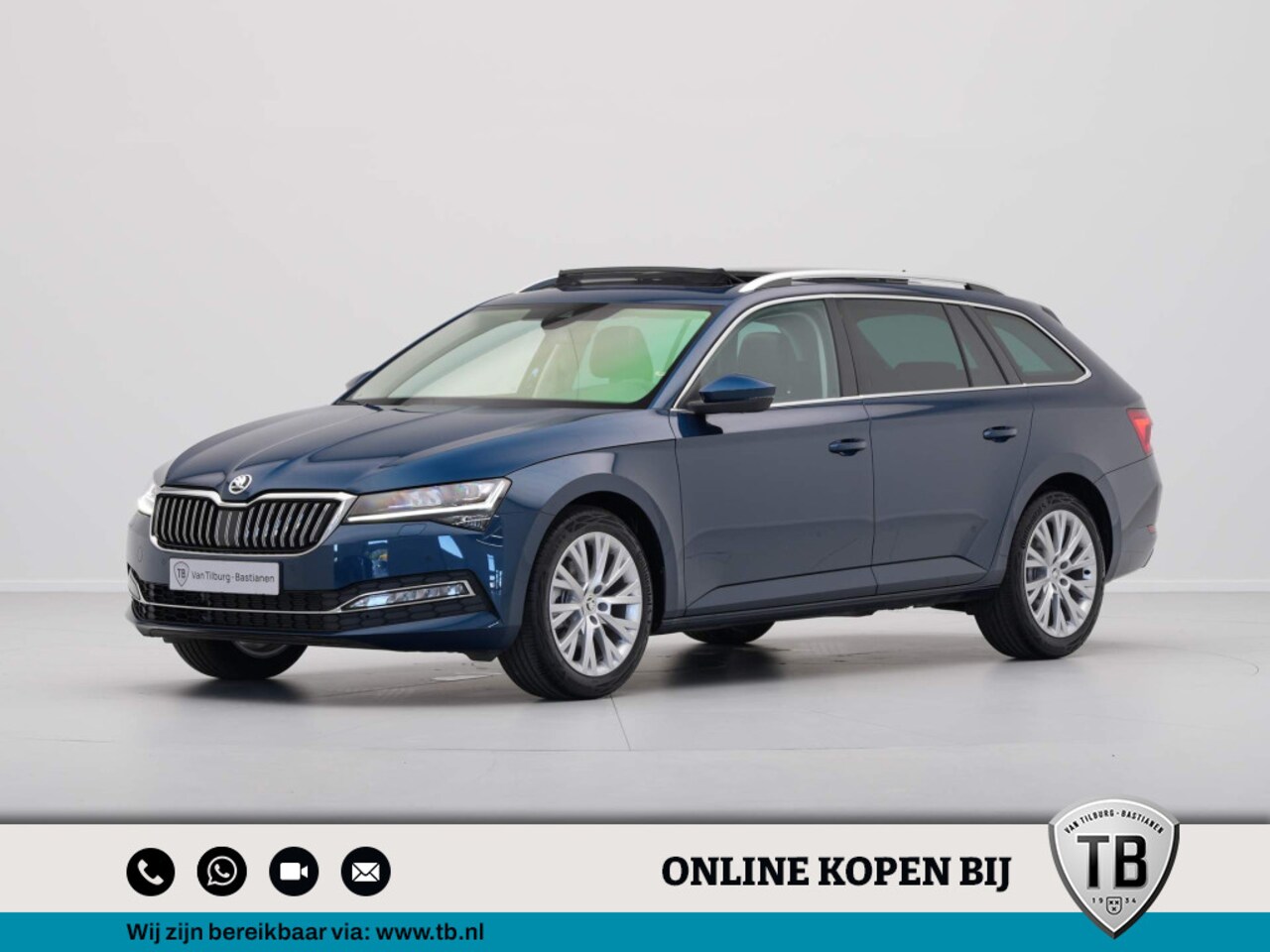 Skoda Superb Combi - 1.5 TSI 150 7DSG Business Edition Plus | Elektrisch bedienbaar panoramisch schuif-/kanteld - AutoWereld.nl