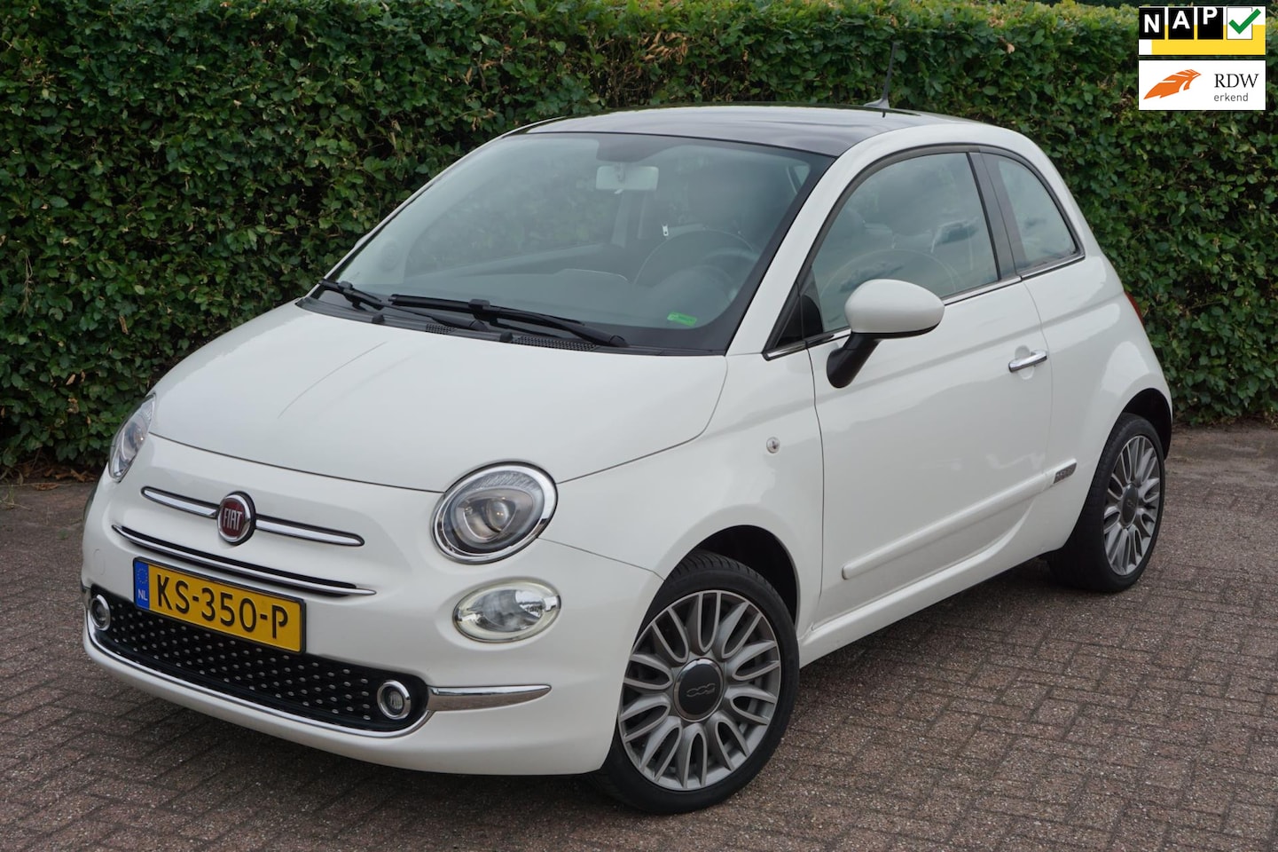 Fiat 500 - 0.9 TwinAir Turbo Lounge|Navi|Nap|Pano.Dak|Keurig - AutoWereld.nl