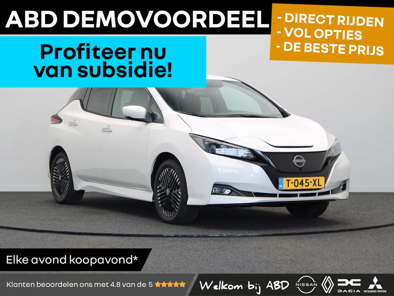 Nissan LEAF - N-Connecta 40 kWh | Rondomzicht camera | Voorstoelen en Achterbank Verwarmd | Cruise Contr - AutoWereld.nl