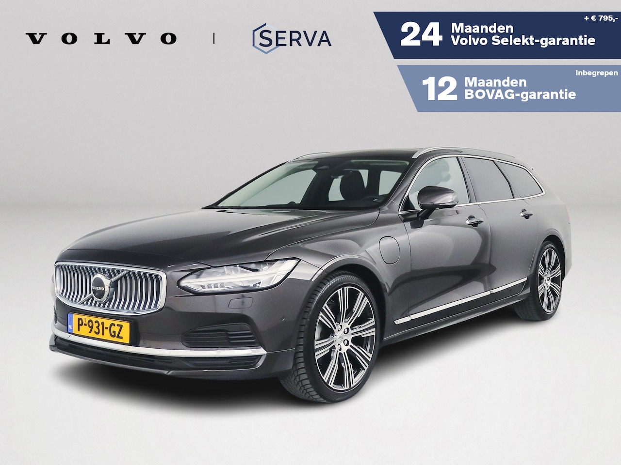 Volvo V90 - T8 AWD Inscription Exclusive | Luchtvering | B&W | Massage | 360cam | Head Up - AutoWereld.nl