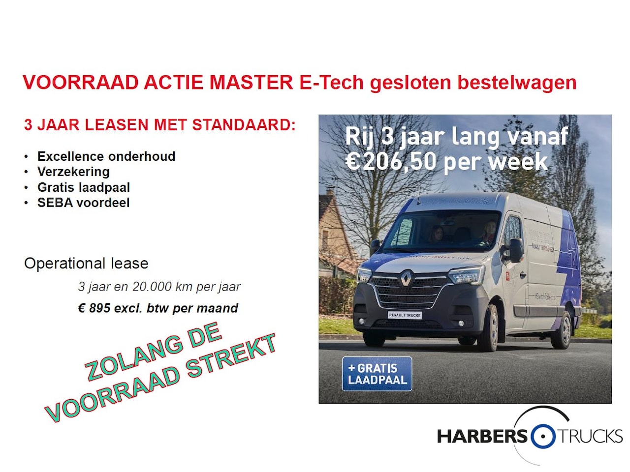 Renault Master E-Tech - L3H2, Z.E. 3100kg Zero Emissie, Stadscentra - AutoWereld.nl