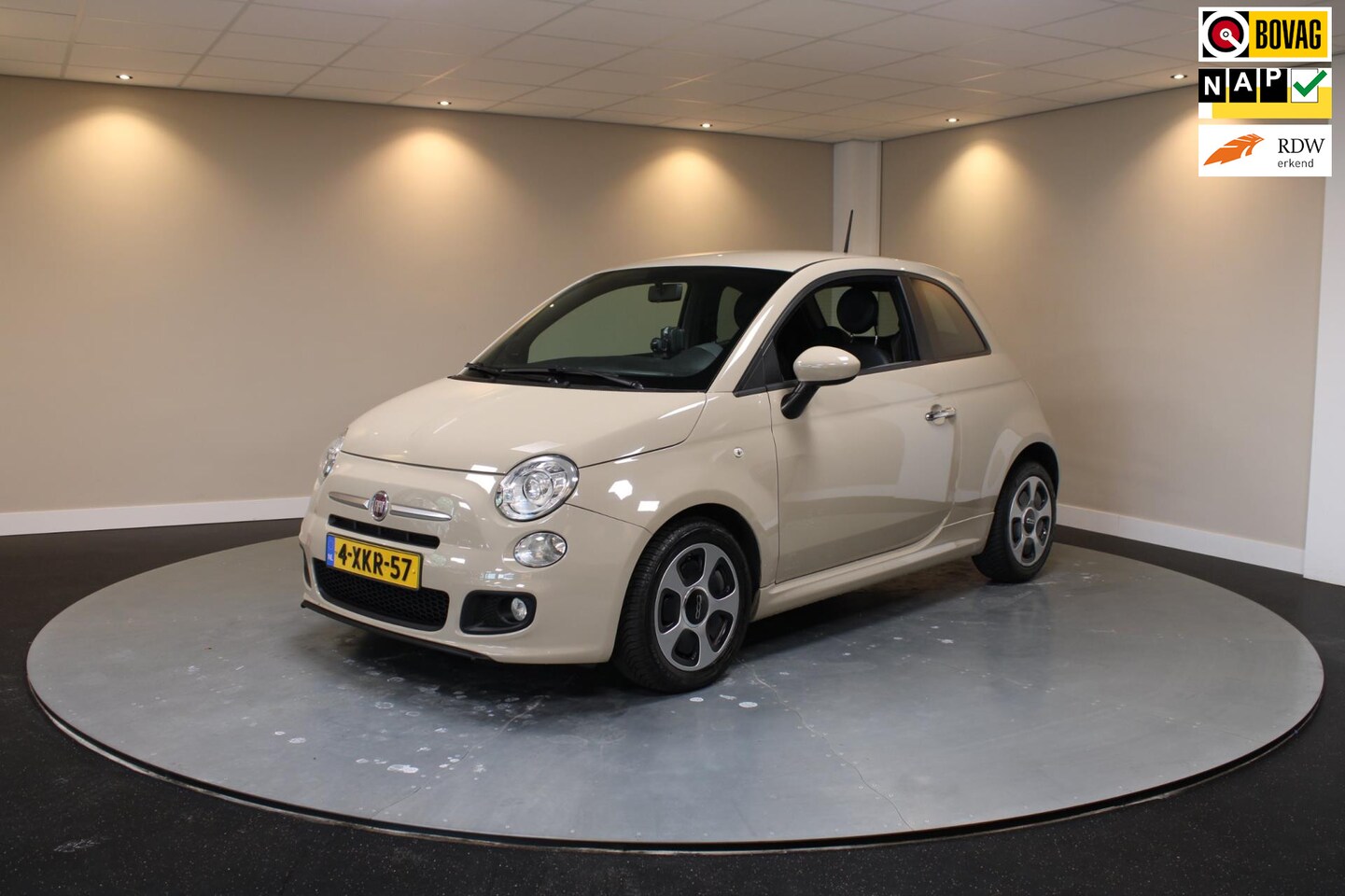 Fiat 500 - 0.9 TwinAir Turbo 500S *Cappucino* Sport|Navi|PDC - AutoWereld.nl