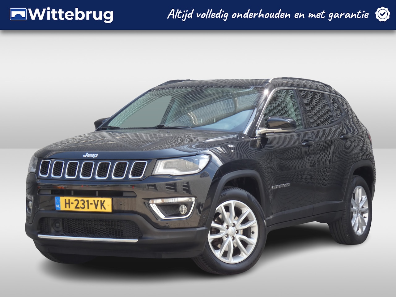 Jeep Compass - 1.3T 150PK Limited Automaat | Parkeerhulp V & A | Camera | Navigatie - AutoWereld.nl