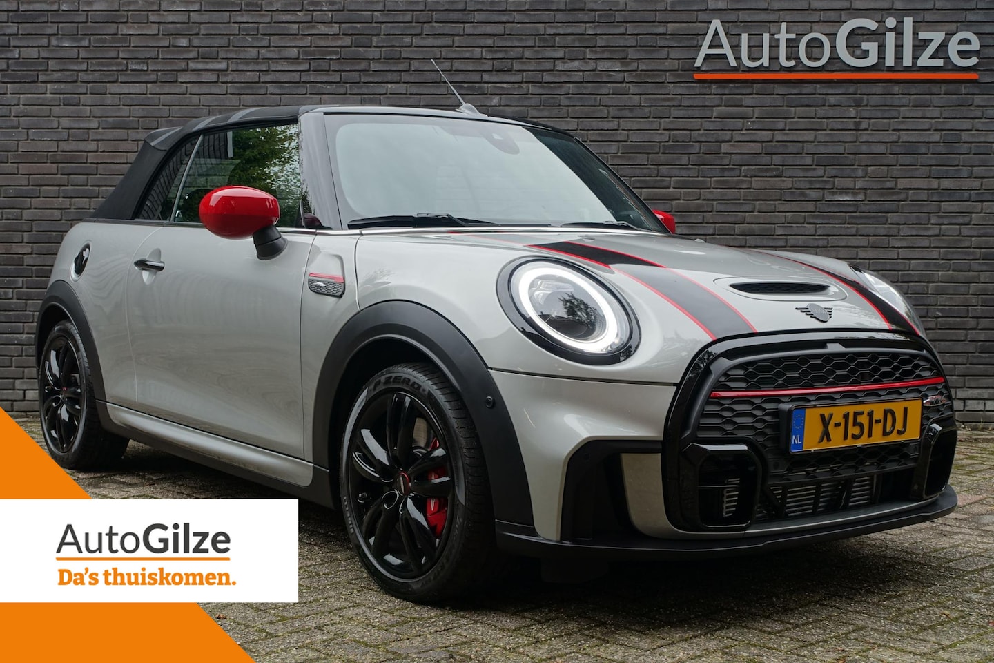 MINI Cabrio - John Cooper Works l Harman Kardon l HUD l Stoelverwarming l LED l Keyless - AutoWereld.nl