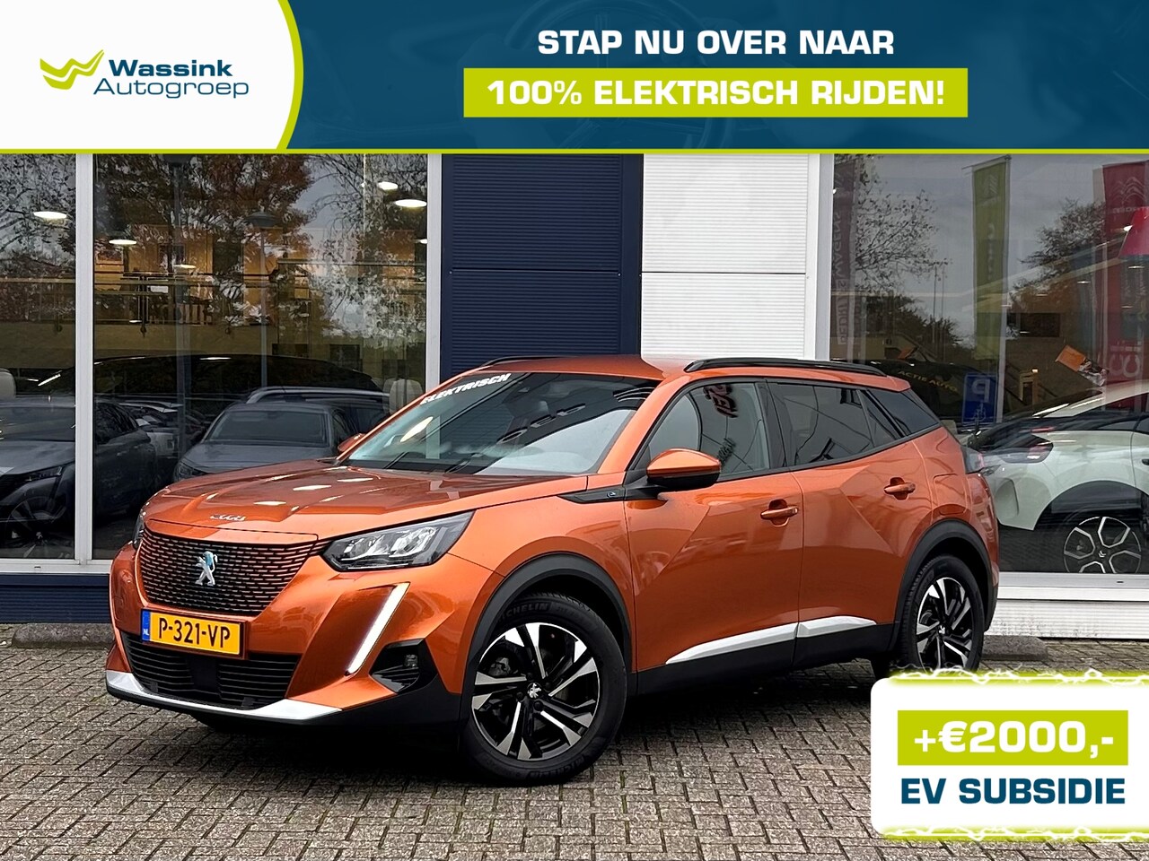 Peugeot e-2008 - EV 50kWh 136pk Allure I Navigatie via App | Lichtmetalen Velgen | Climate Control | Cruise - AutoWereld.nl