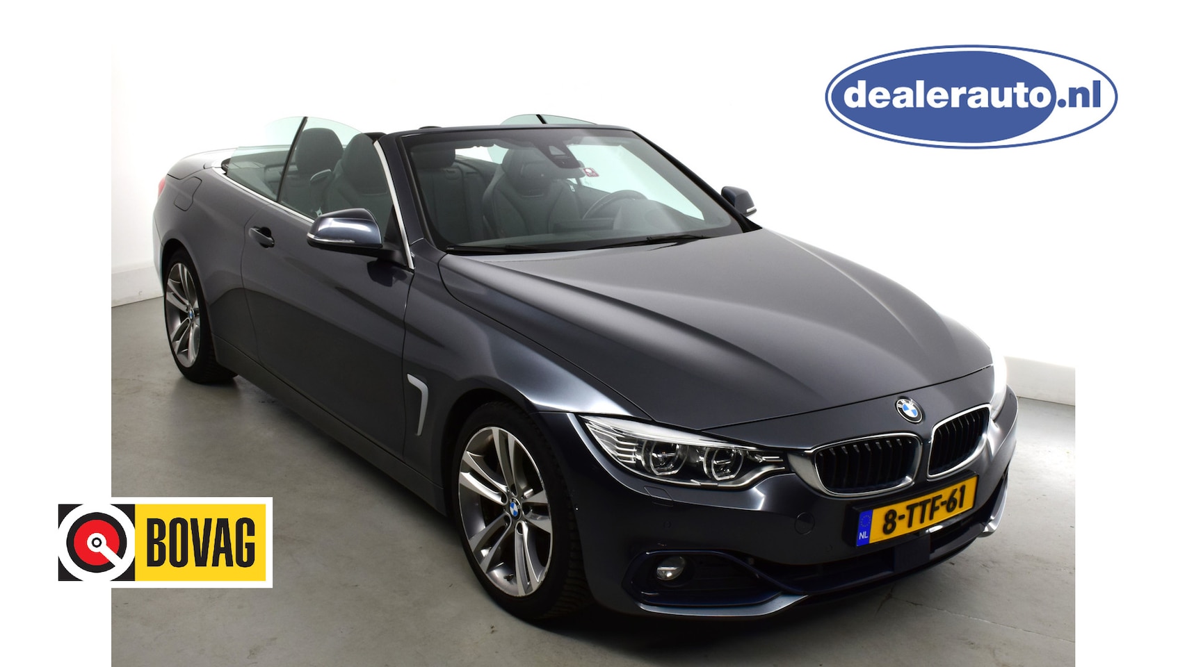 BMW 4-serie Cabrio - 435i High Exec.Sport HUD, Harman Kardon , stuurverw, 4 seasons, Camera - AutoWereld.nl