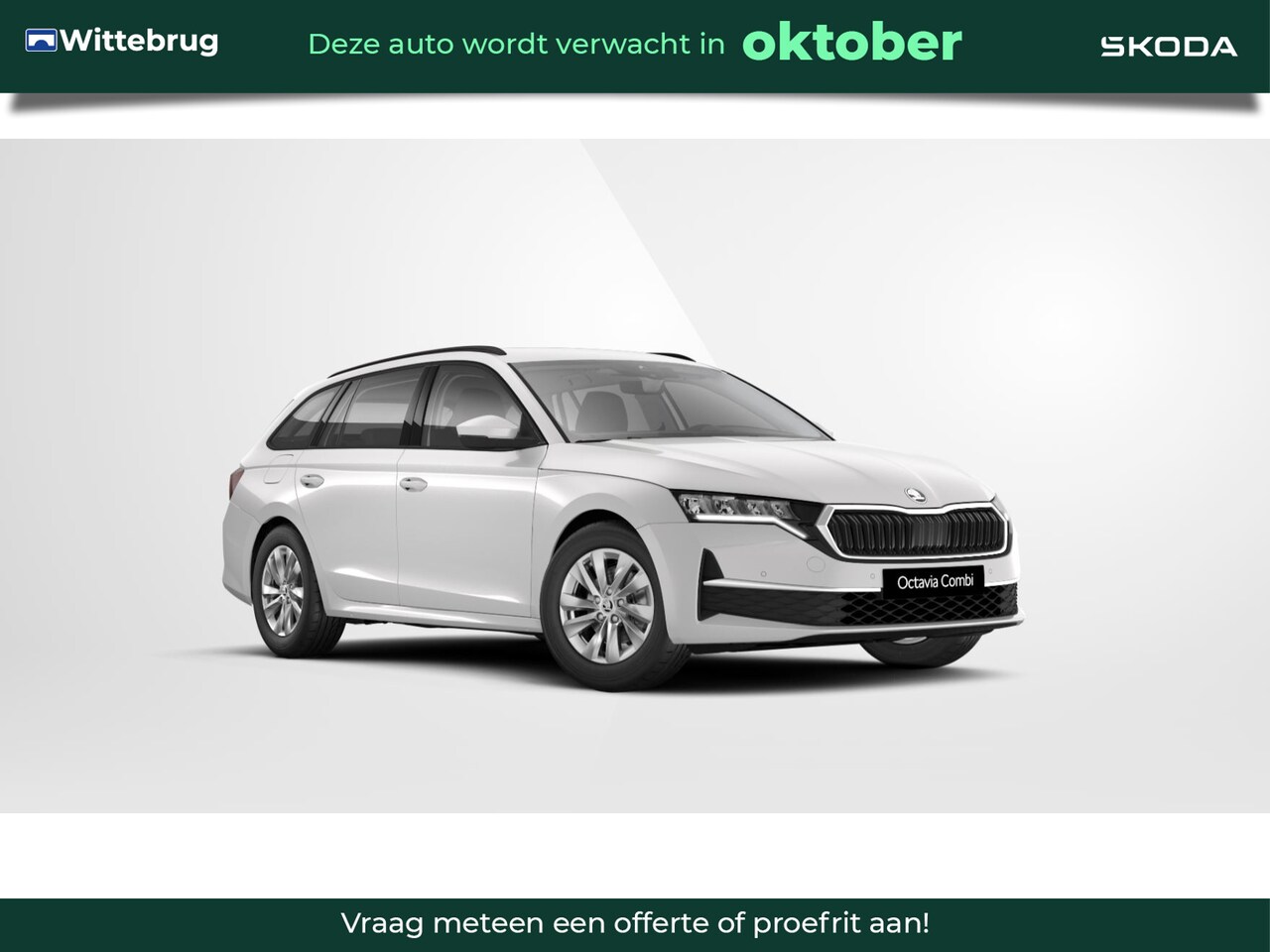 Skoda Octavia Combi - 1.5 TSI Edition Stoelverwarming vóór / Verwarmbare voorruit / Verwarmbaar stuurwiel - AutoWereld.nl