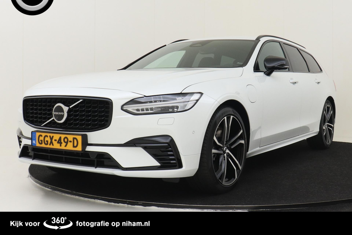 Volvo V90 - T6 RECHARGE AWD PLUS DARK -HK-AUDIO|360°CAM|21"|ADAP.LED|ADAP.CRUISE - AutoWereld.nl