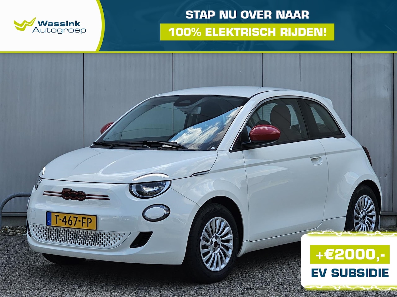 Fiat 500e - 42kWh Red | Airco | Navigatie | Voorraadvoordeel - AutoWereld.nl