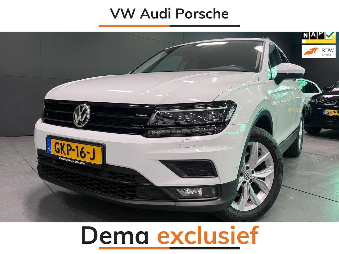 Volkswagen Tiguan - 2.0 TSI 4Motion Highline V-COCKPIT/NAVI/LED/CARPLAY/DAB/H-UP/// - AutoWereld.nl