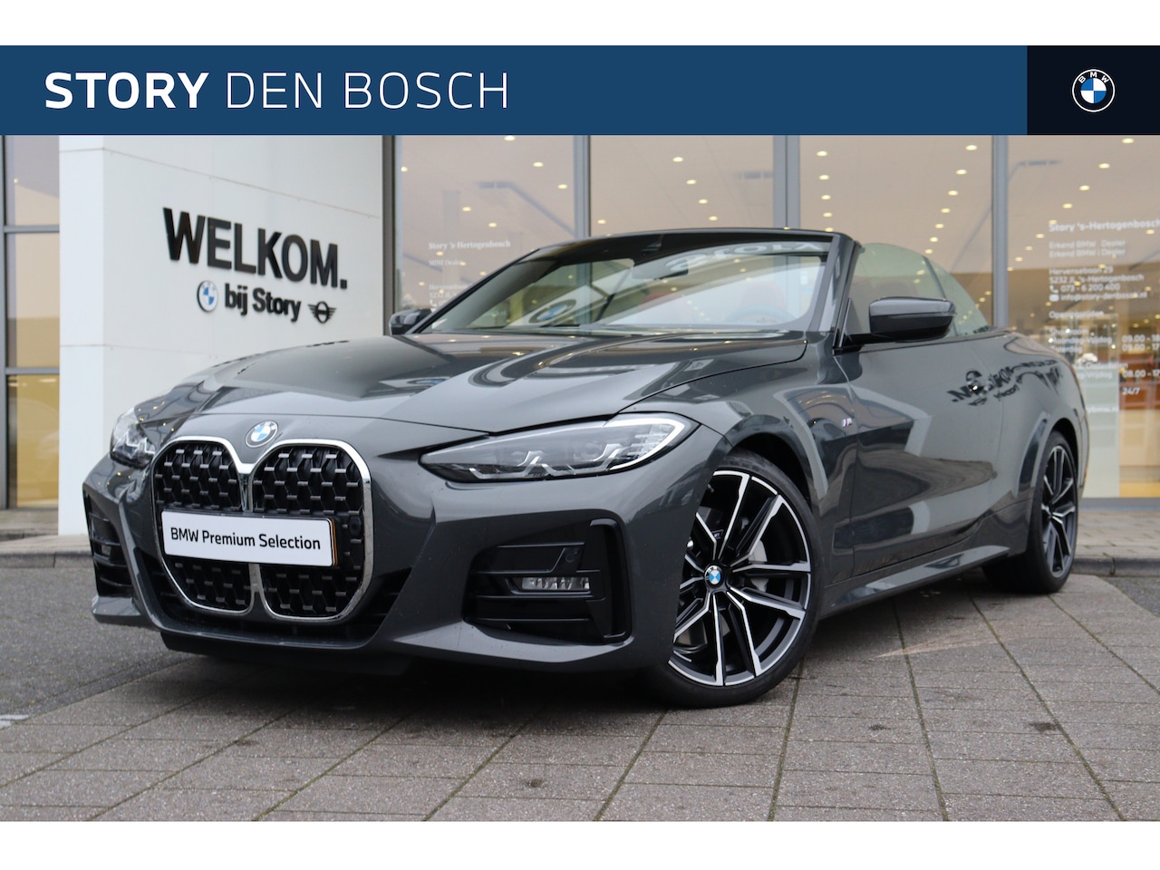 BMW 4-serie Cabrio - 430i High Executive M Sport Automaat / Air Collar / Parking Assistant / Comfort Access / H - AutoWereld.nl