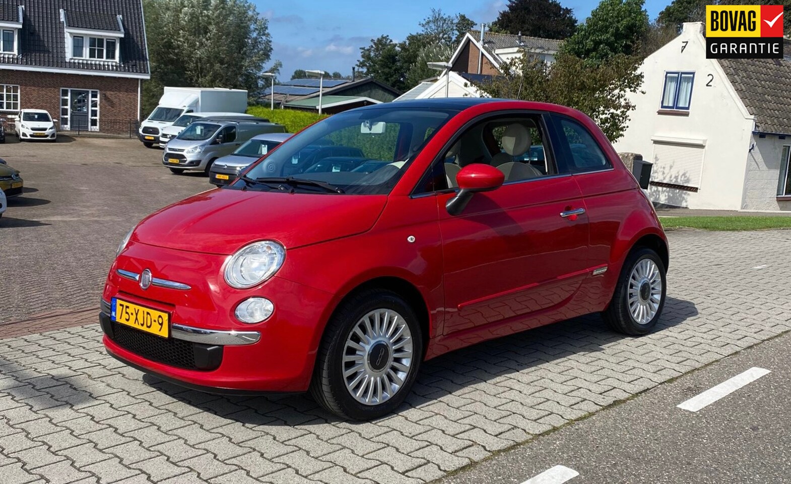 Fiat 500 - 1.2 Lounge 1.2 Lounge, Airco, Schuifdak, Elektrische ramen - AutoWereld.nl