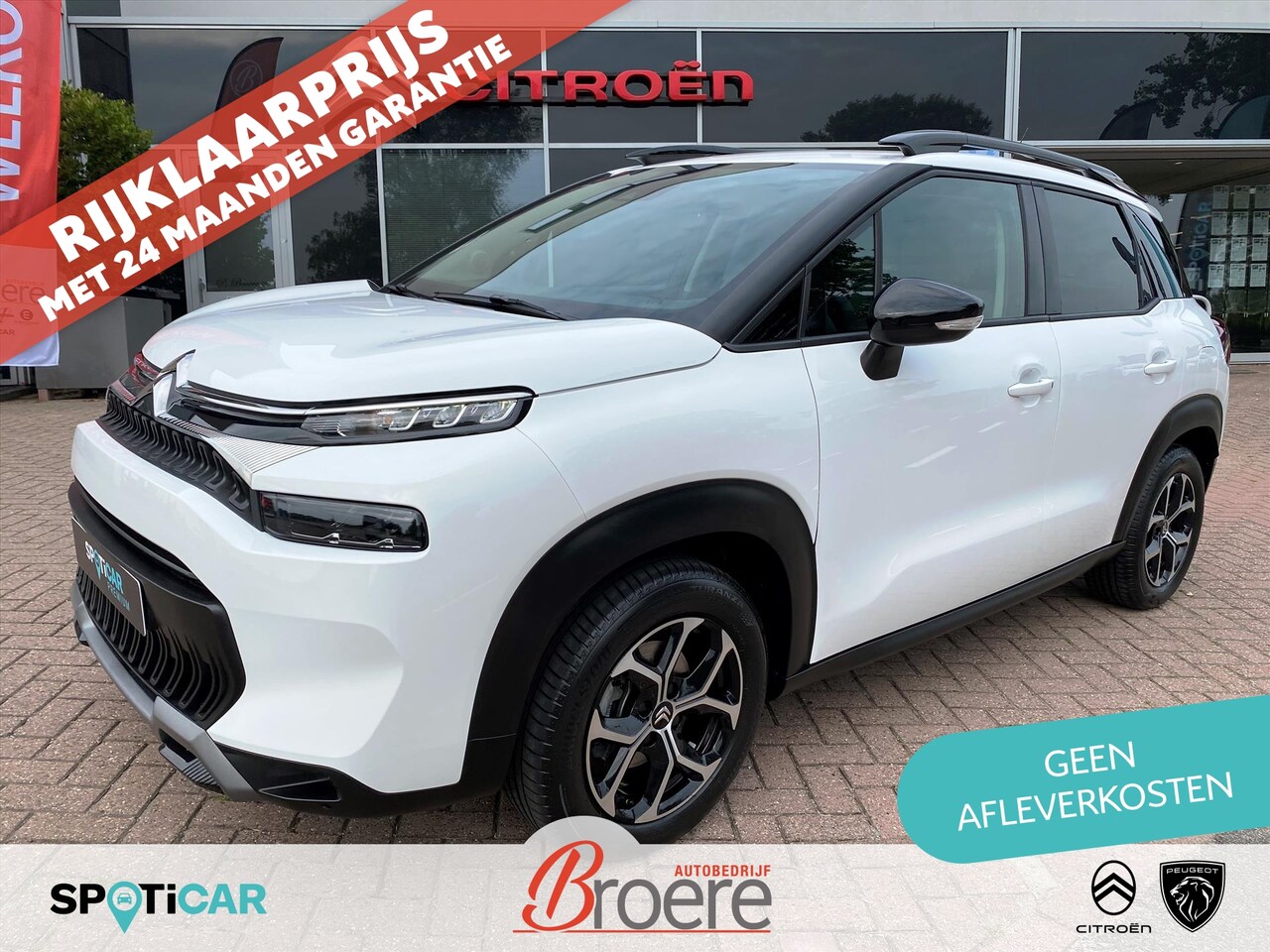 Citroën C3 Aircross - 1.2 110pk Shine | camera, dab, navigatie, apple carplay, android auto, stof en leer comfor - AutoWereld.nl