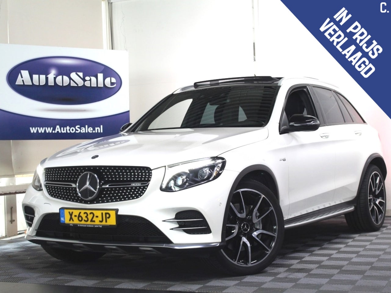 Mercedes-Benz GLC-klasse - AMG 43 4MATIC PANO BURMESTER HUD ACC STOELVENT '17 - AutoWereld.nl