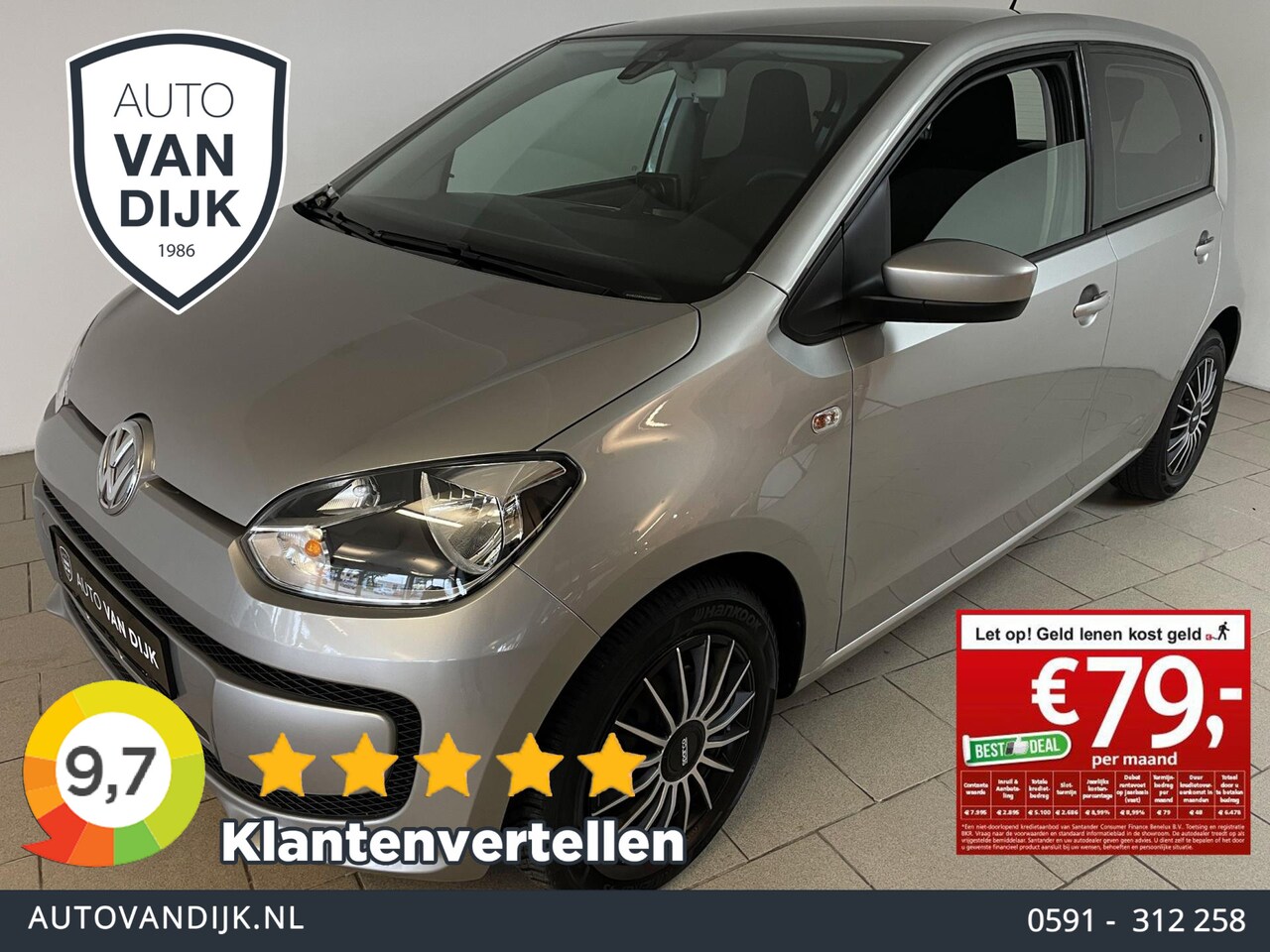 Volkswagen Up! - 1.0 move up! BlueMotion AIRCO NAVI BLUETOOTH ELEK RAMEN CENT VERG SPARCO WIELDOPSET PRIVAC - AutoWereld.nl