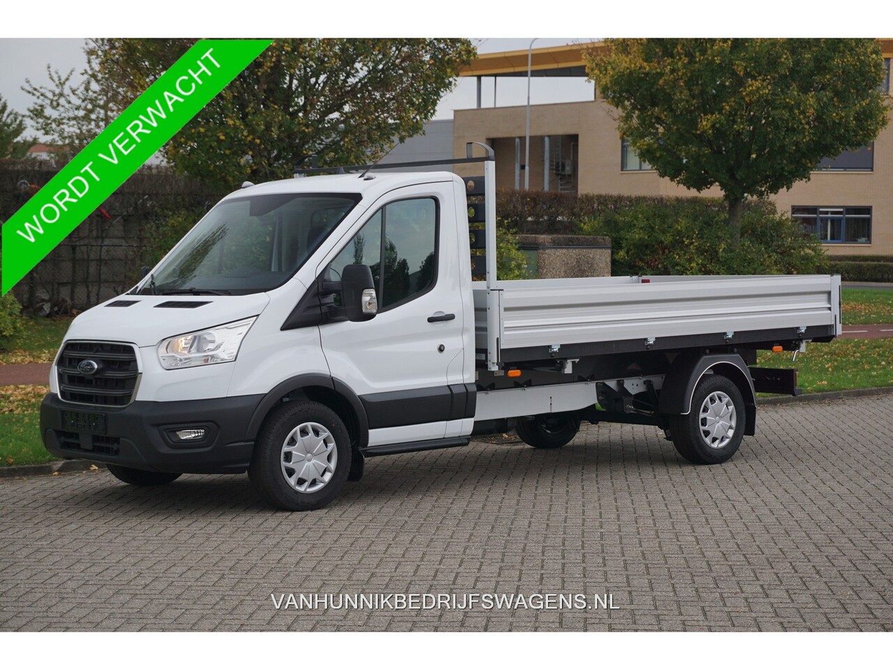 Ford Transit - 350L 3 Zijdige kipper 155PK Trend Airco, Cruise, Bluetooth, Omvormer!! NR. K01* - AutoWereld.nl