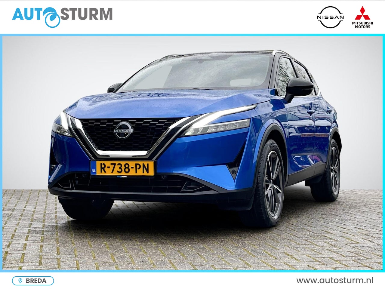 Nissan Qashqai - 1.3 MHEV Tekna Cold + Design Pack | Panoramadak | Stuur- + Stoelverwarming | Head-Up Displ - AutoWereld.nl