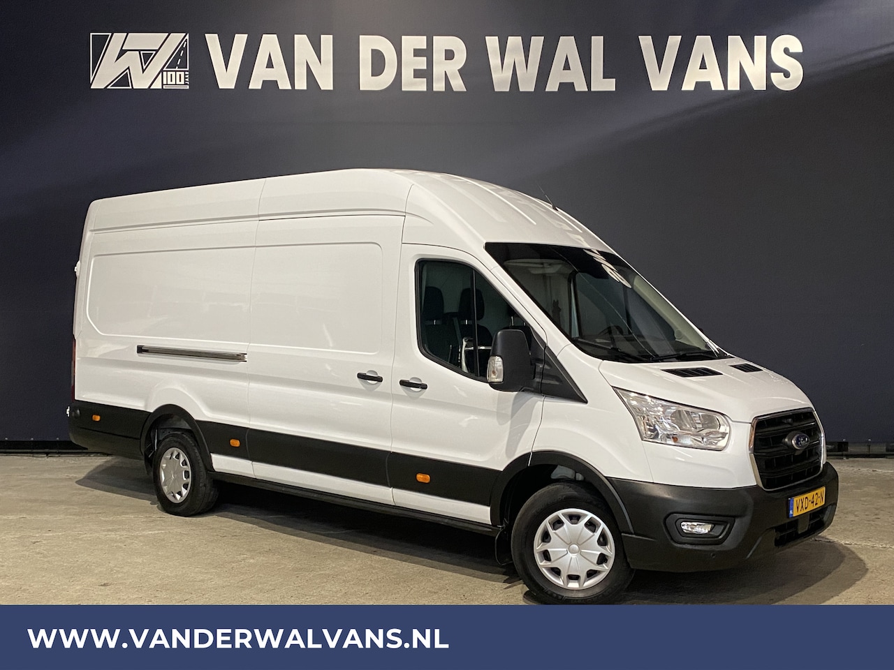 Ford Transit - 2.0TDCI 130pk L4H3 Jumbo Euro6 Airco | Cruisecontrol | Parkeersensoren Bluetooth-Audio, Bi - AutoWereld.nl