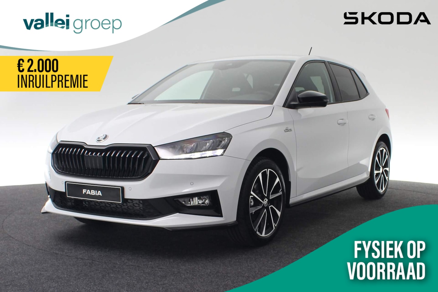 Skoda Fabia - Monte Carlo 1.0 70 kW / 95 pk TSI Hatchback 5 vers n. Hand | Camera | ACC | 17 inch | Appl - AutoWereld.nl