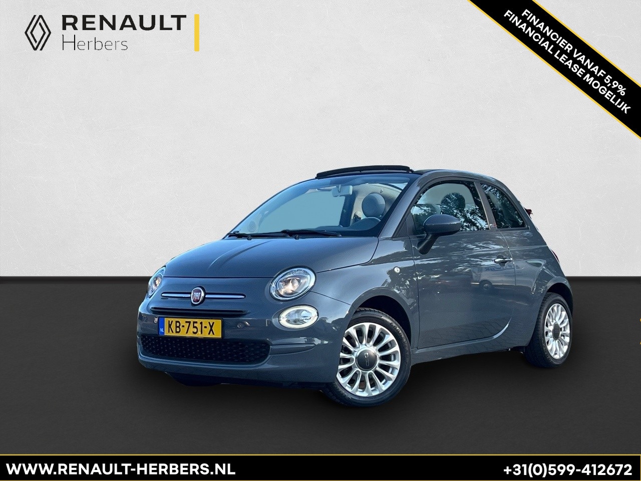 Fiat 500 C - 1.2 Popstar Cabriolet / AIRCO - AutoWereld.nl