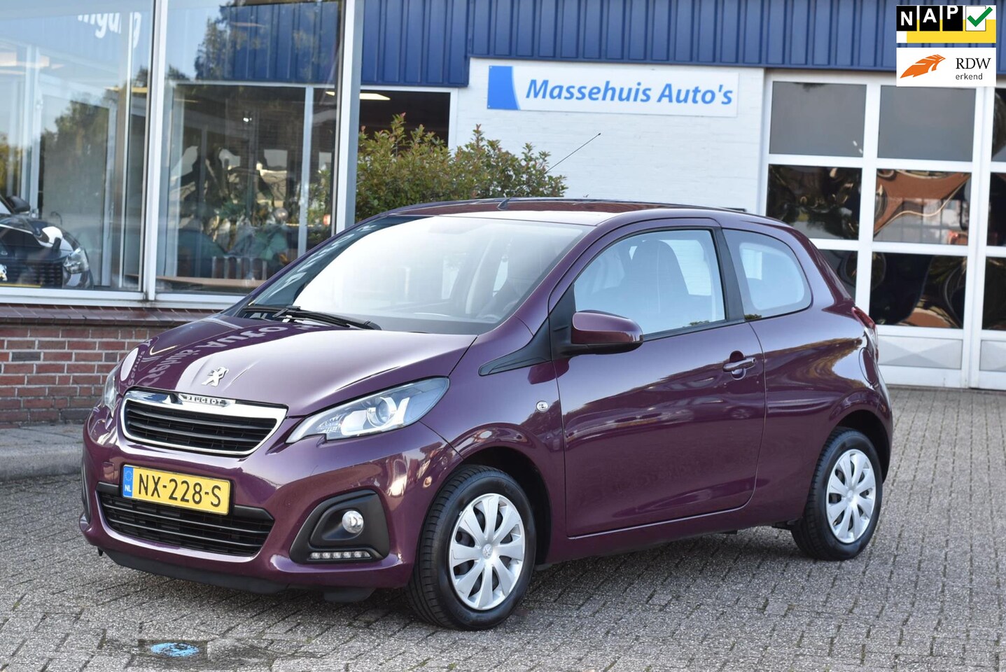 Peugeot 108 - 1.0 e-VTi Active Led Airco 1e eig. Zuinig Isofix Elek.pakket Nwe APK - AutoWereld.nl