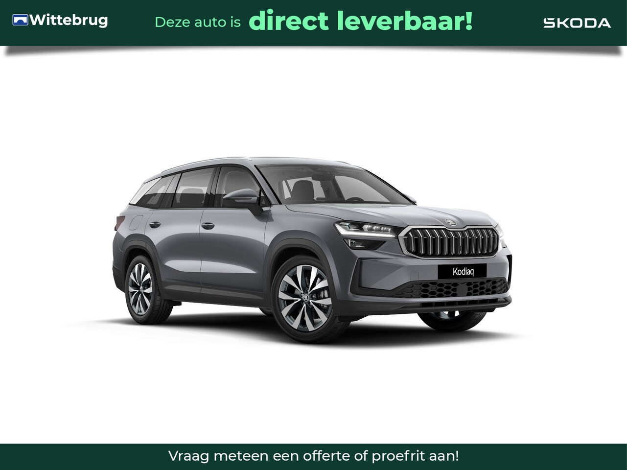 Skoda Kodiaq - 1.5 TSI MHEV Business Edition / 19" lichtmetalen velgen/ Trekhaak/ Elektrisch panorama dak - AutoWereld.nl