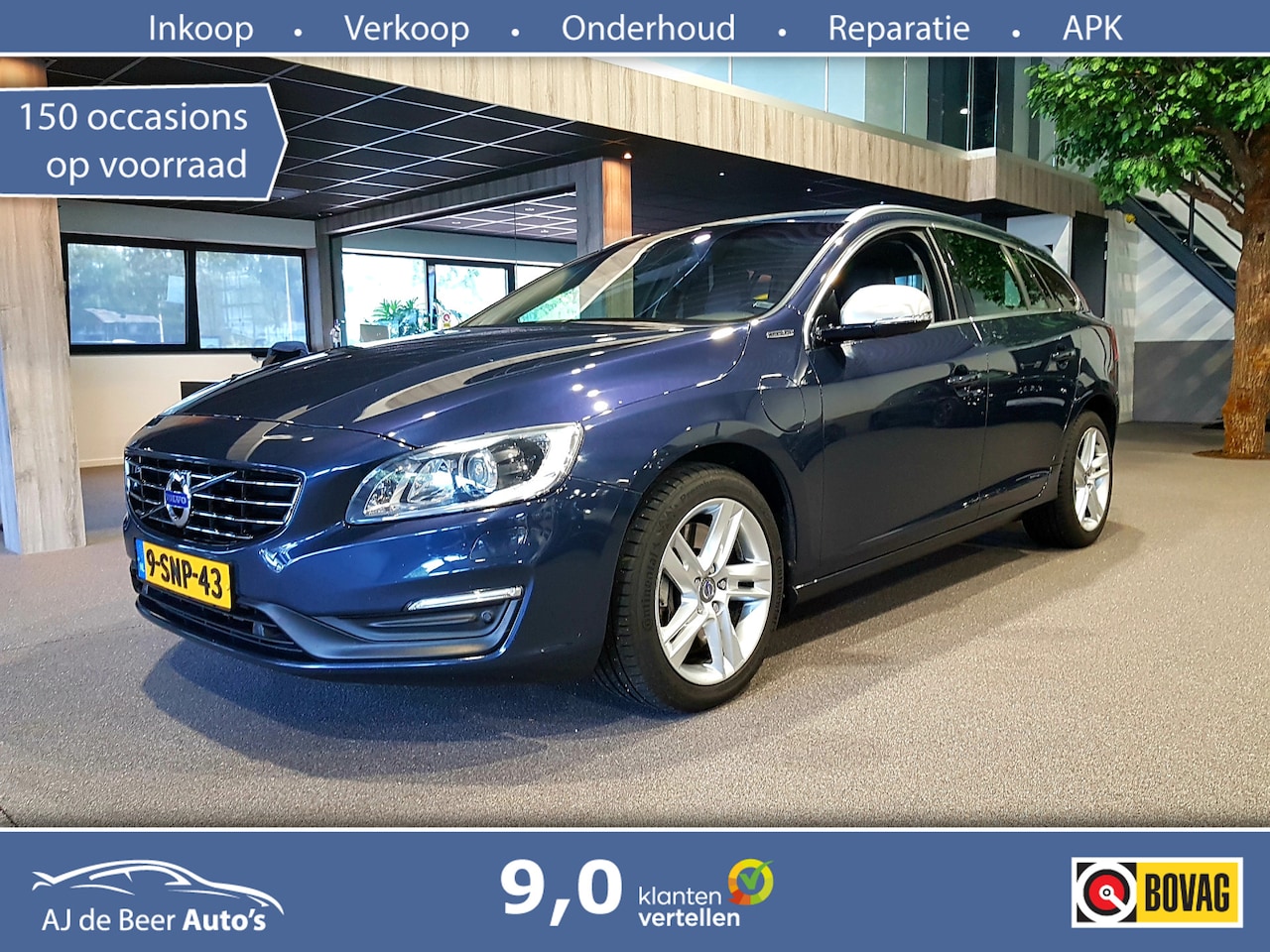 Volvo V60 - 2.4 D6 AWD Plug-In Hybrid Summum Distributie 7-6-23 | Volleder | Xenon LED | Clima Airco - AutoWereld.nl