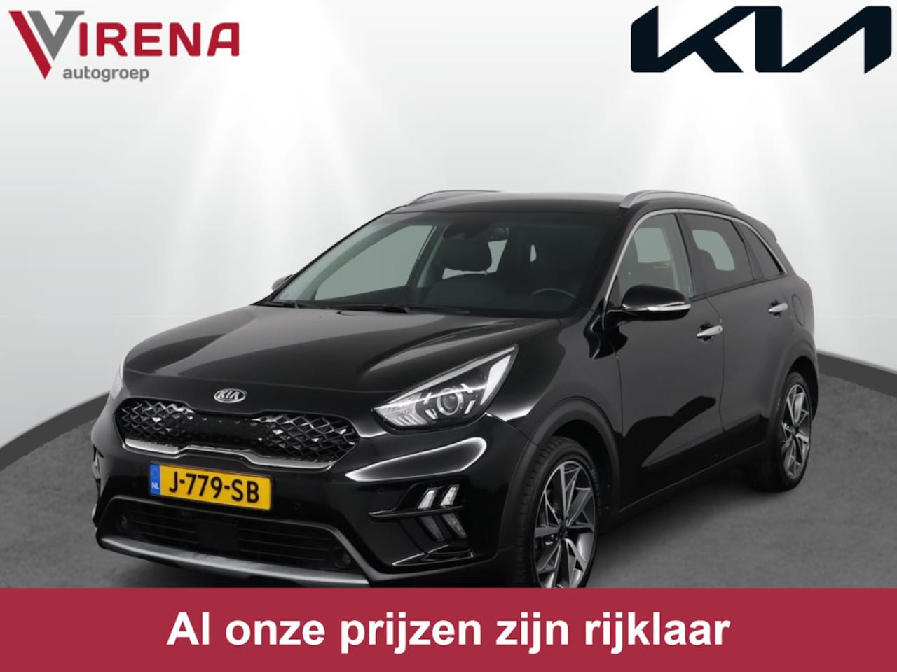 Kia Niro - 1.6 GDi Hybrid DynamicPlusLine - 18 inch velgen - Stoel & stuurverwarming - parkeerhulp vo - AutoWereld.nl