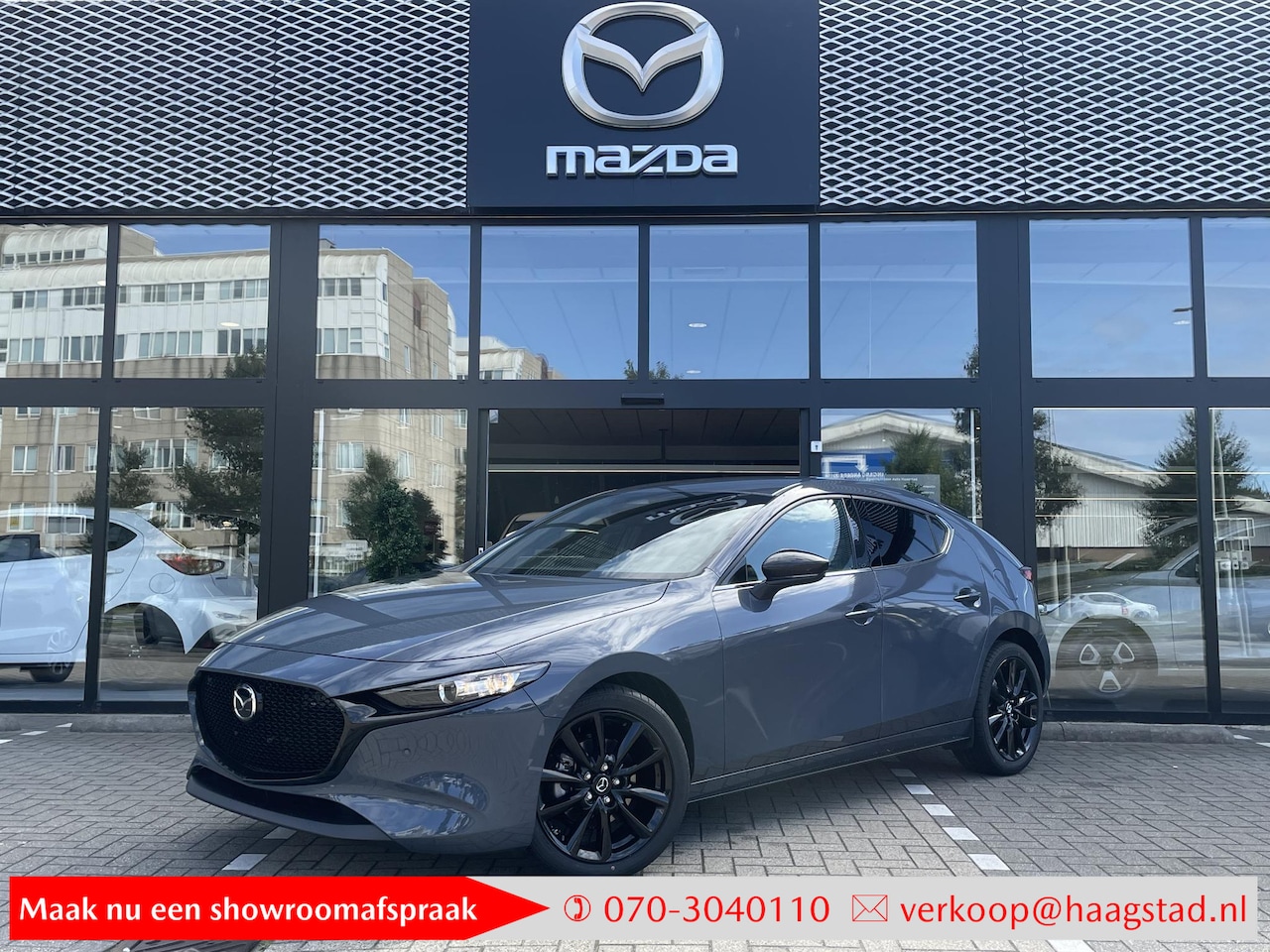 Mazda 3 - 2.0 e-SkyActiv-X M Hybrid 186 Homura Haagstad netto deal! (huidige nieuwprijs €40.240) - AutoWereld.nl