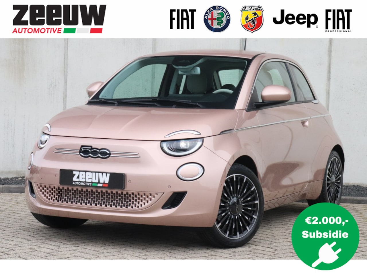 Fiat 500e - La Prima 42 kWh | Technology | JBL | Winter | Pano | 17" - AutoWereld.nl