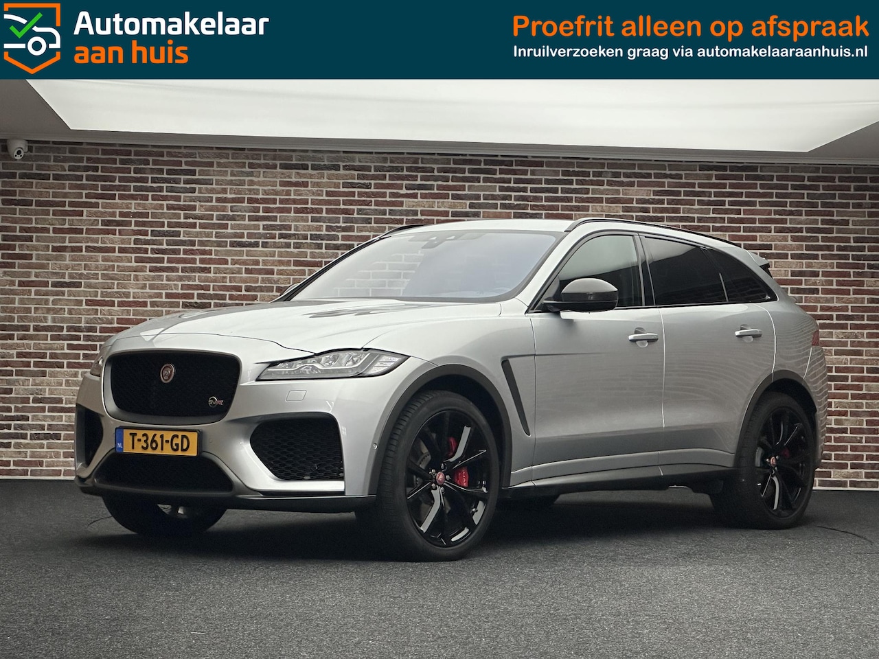 Jaguar F-Pace - 5.0 V8 S/C AWD SVR HEADUP MERIDIAN CARBON FIBER SFEER MEMORY LEDER - AutoWereld.nl